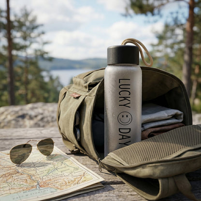 durable glass bottle with lid