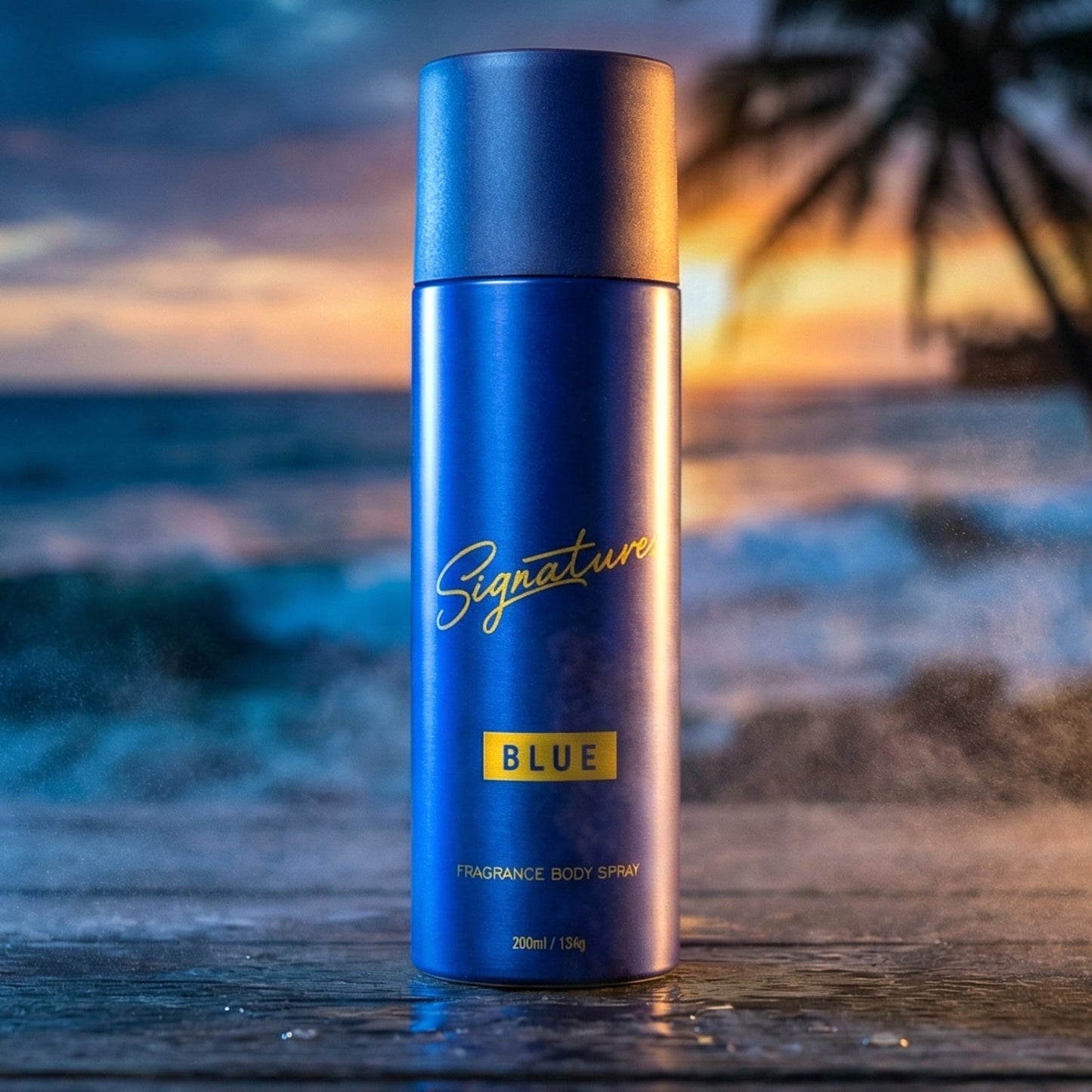 men's blue fragrance deodorant spray Signature brand