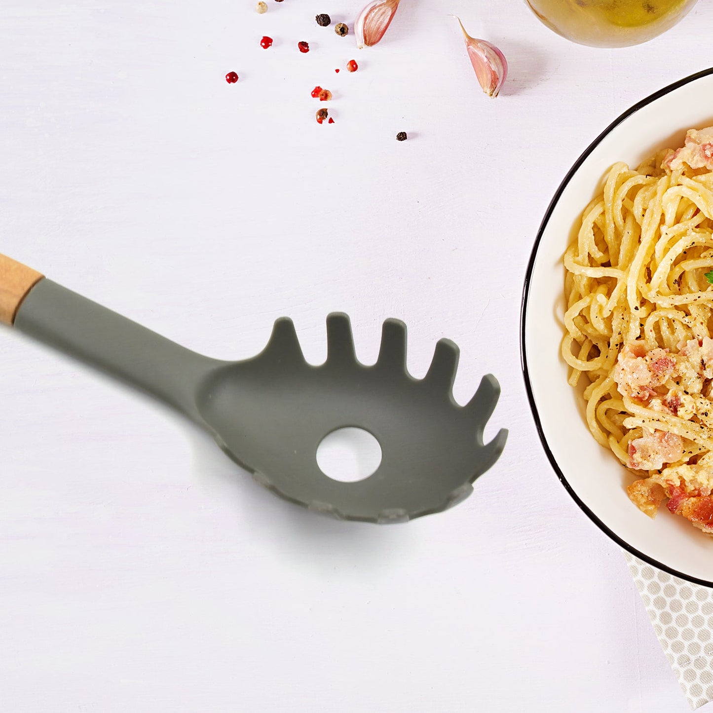 Plastic Kitchen Pasta Fork 1 Pc