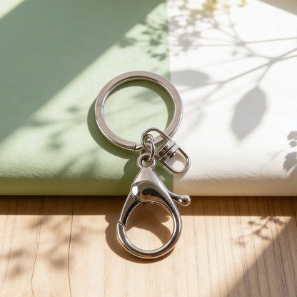 solid metal key ring keychain design