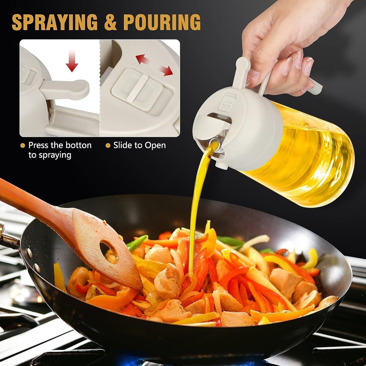 Kitchen oil bottle