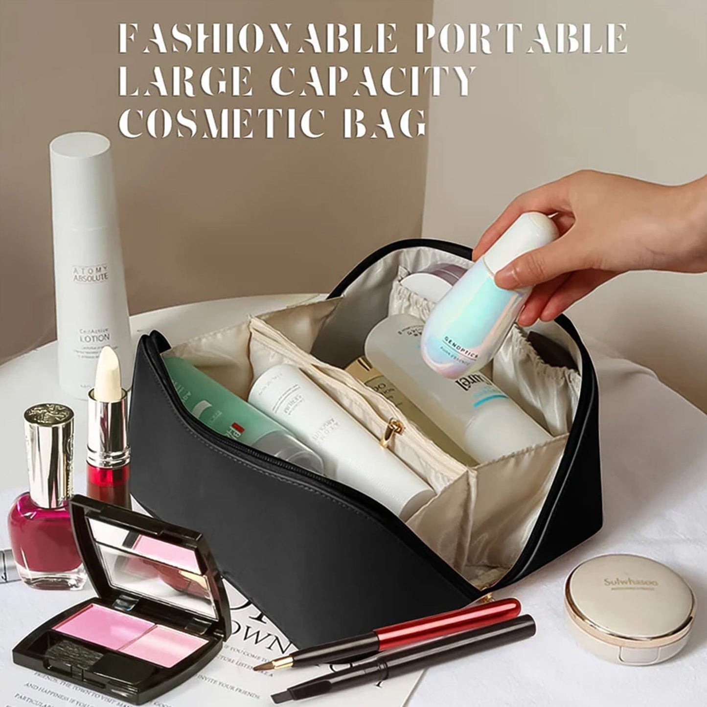Plush Port Makeup & Toiletry Carry Pouch
