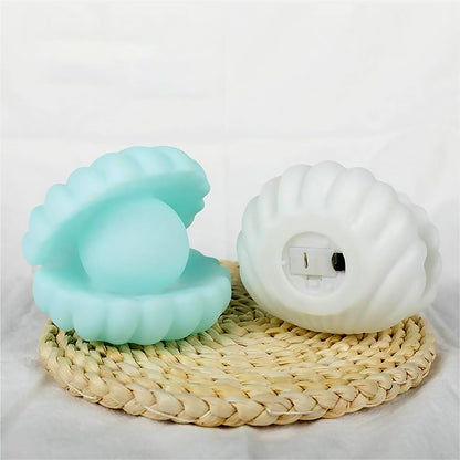 Pearl Shell Night Lamp Decorate Desk Lights Nursery Toy Lamp (Small Battery Operated)