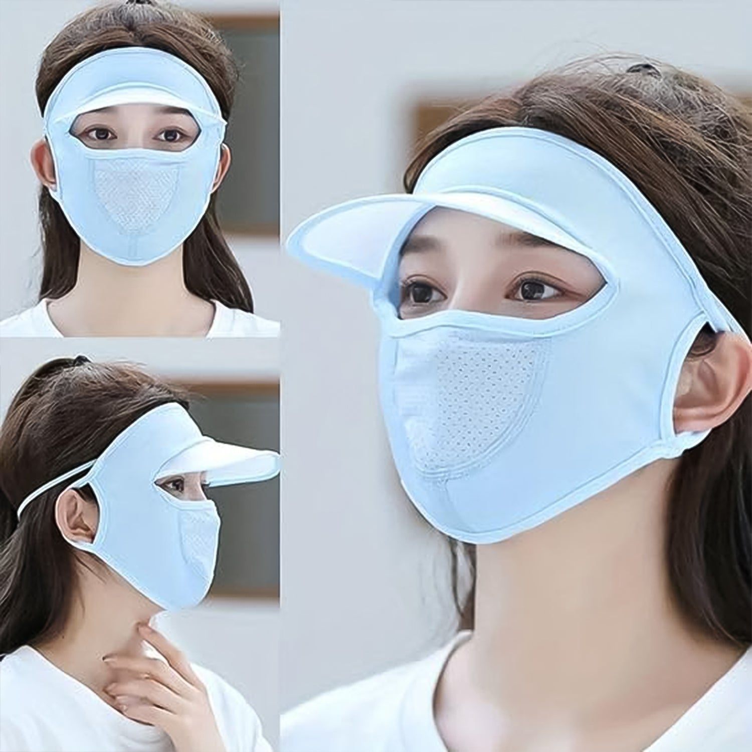  Women UV Protection Cap with Built-in - main