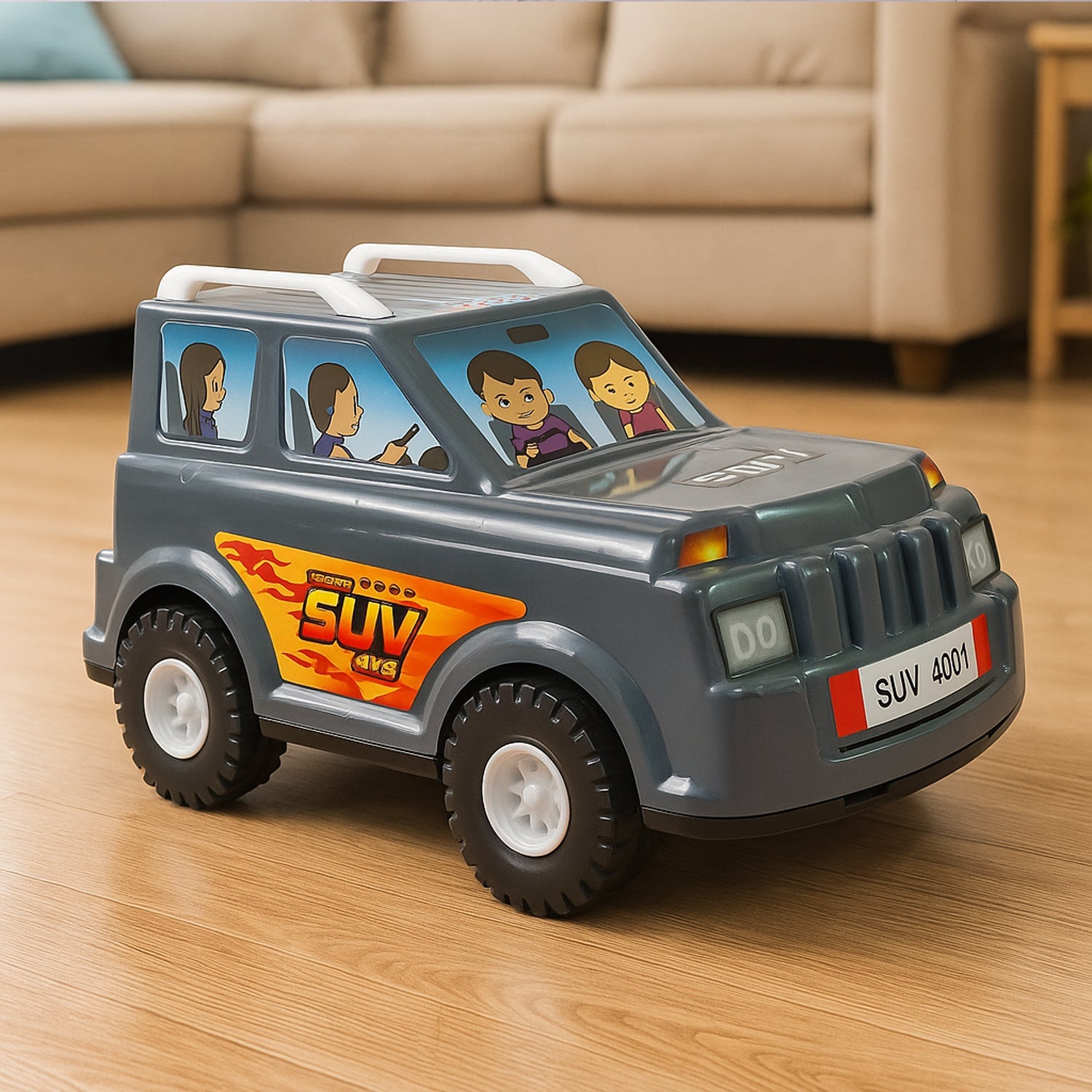 plastic SUV toy car
