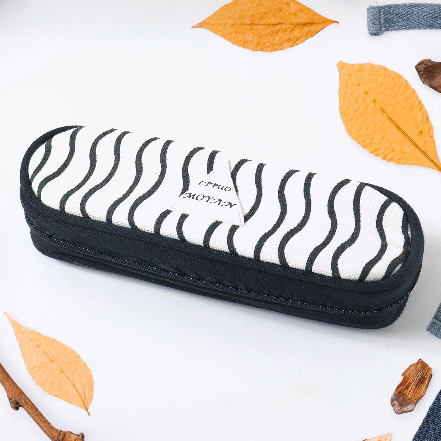 Premium Fabric Zipper Pencil Pouch (1 Pc)