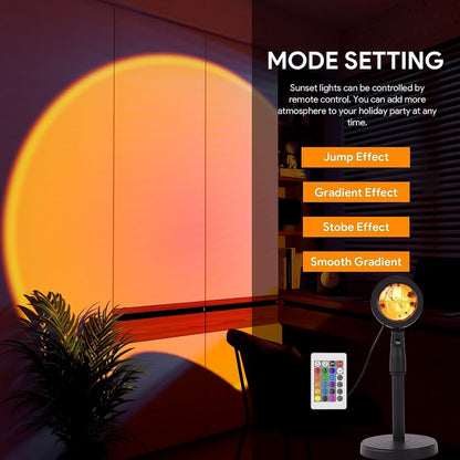  Multi Colors Sunset Lamp Projection - scale