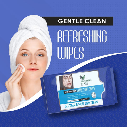 Refreshing Alcohol-Free Wet Wipes – Facial & Body Wipes (25 Pc)