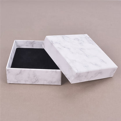 Luxury marble cardboard jewellery gift boxes for rings and earrings India