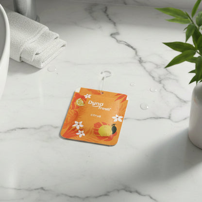 Hanging toilet citrus air freshener