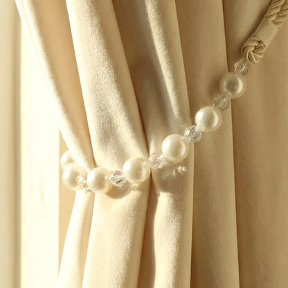 Living room pearl curtain holder