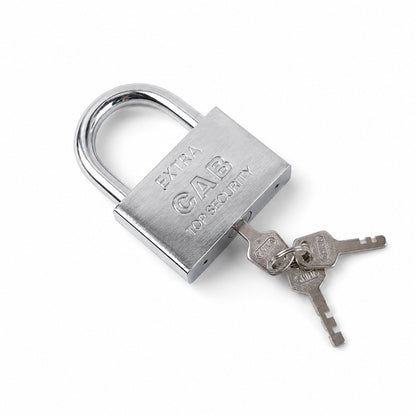 Heavy Steel Premium Square Padlock 70mm with 3 Keys  Hardened Shackle for Doors
