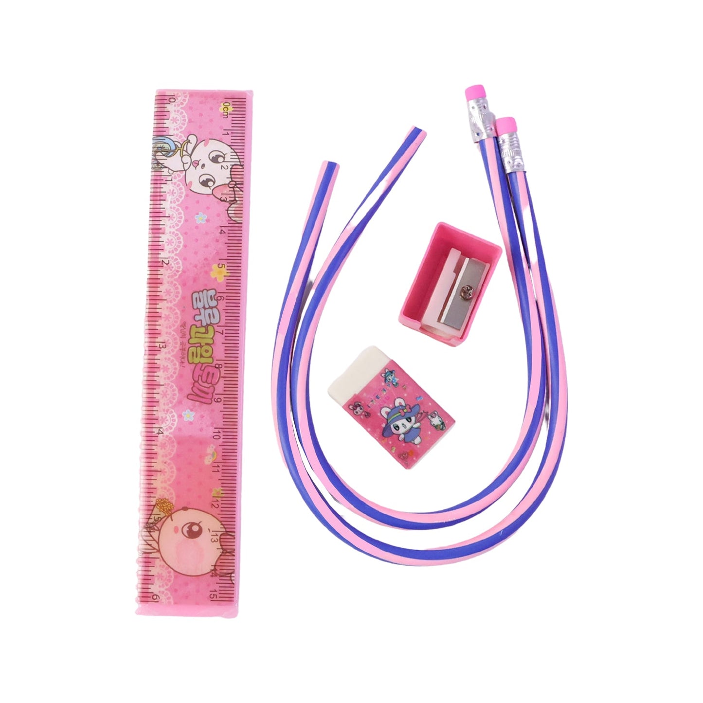 Kids school kit closeup