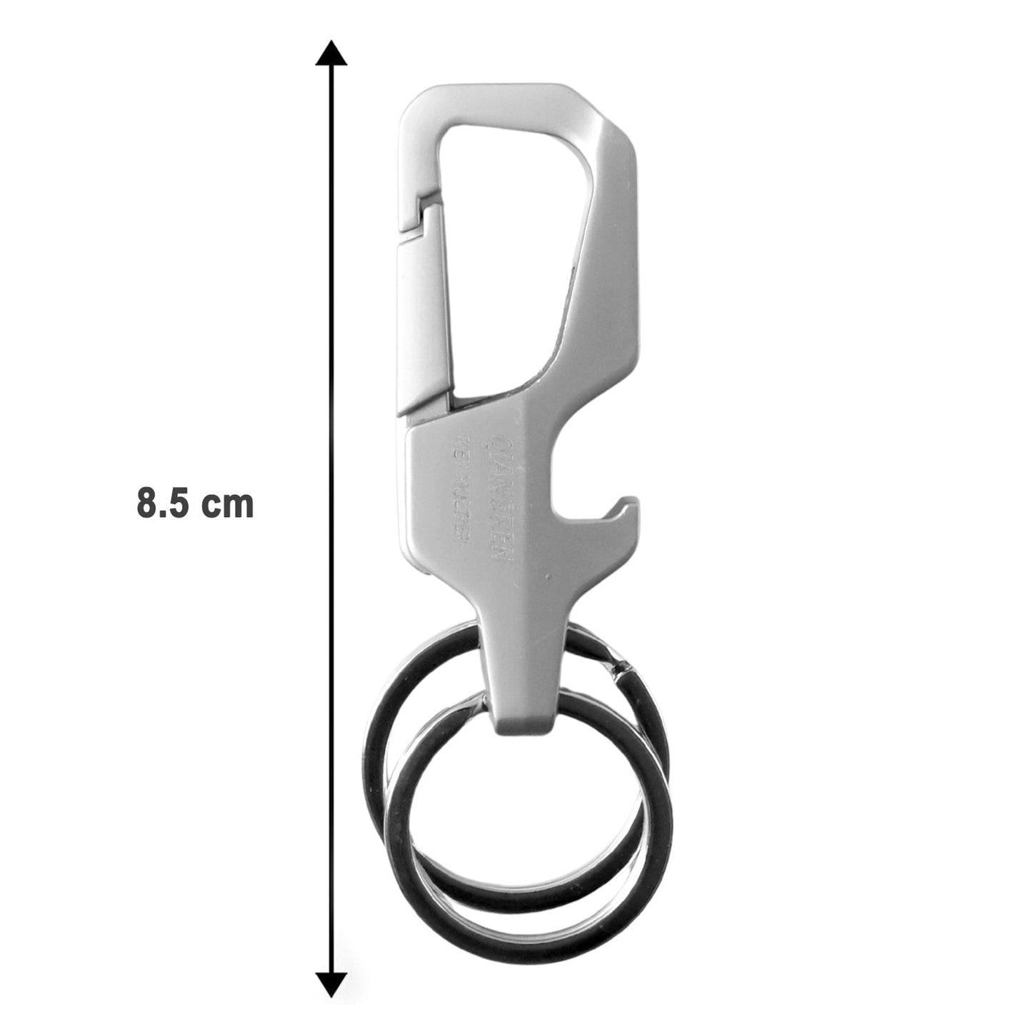 Heavy Duty Metal Key Holder with Secure Lock Keychain (1 Pc)