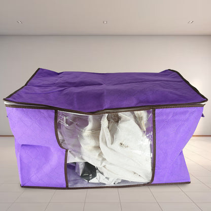 Clothing storage bag zipper, non-woven storage bag storing the clothes and sarees