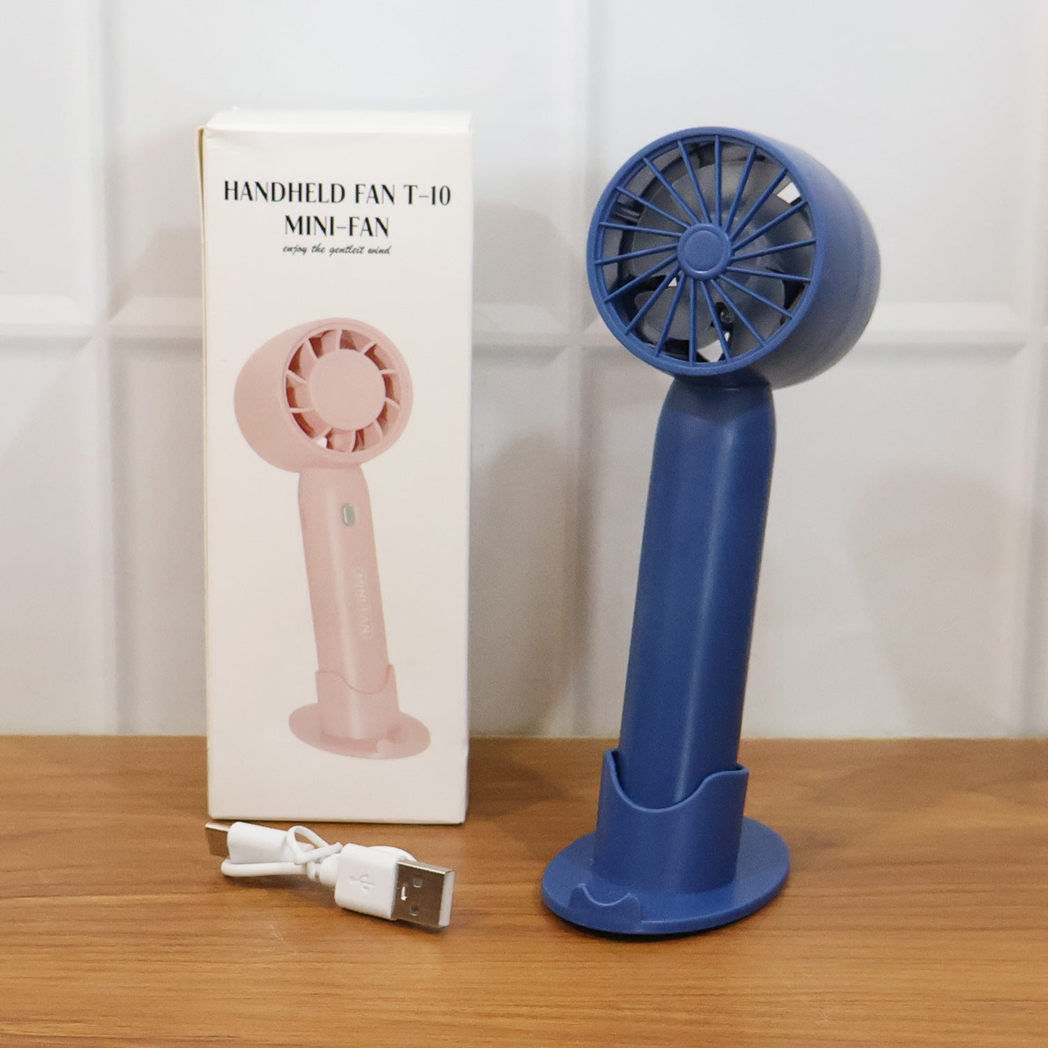  Rechargeable Mini Handheld Fan - comparison shot