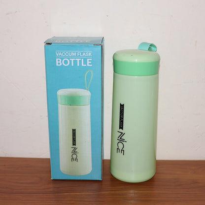 Leak-Proof Plastic Flask - (Green Color / 1 Pc / 400ML)