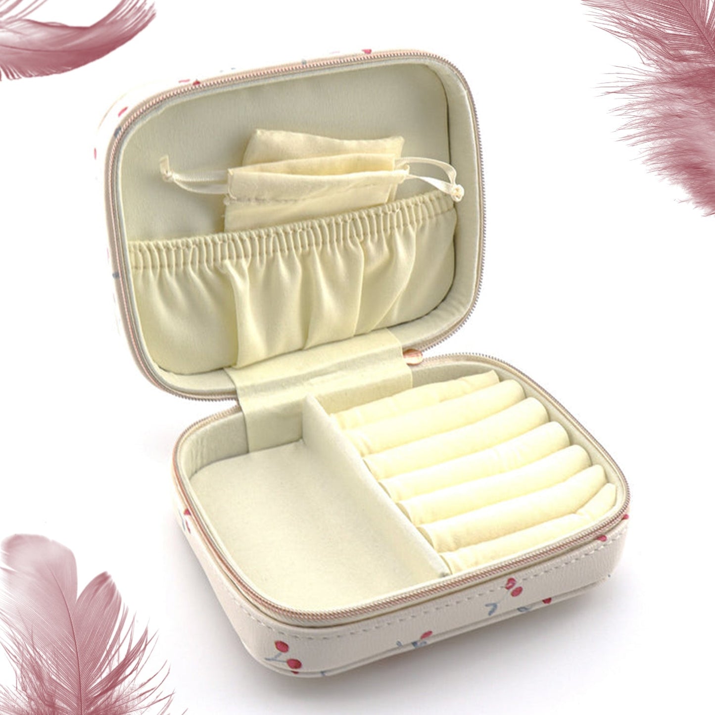 Portable travel jewellery organizer case with mix design India