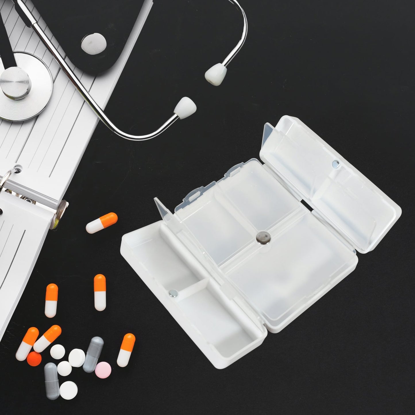 Magnetic Pill Organizer, Medicine Box (1 Pc)