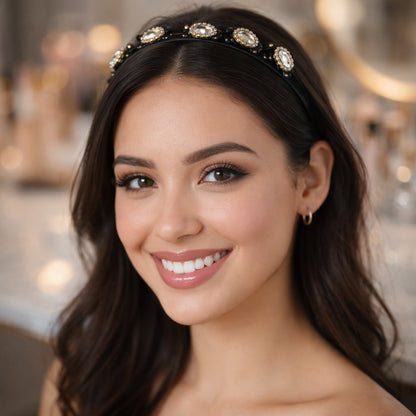 girls crystal embellished hairband