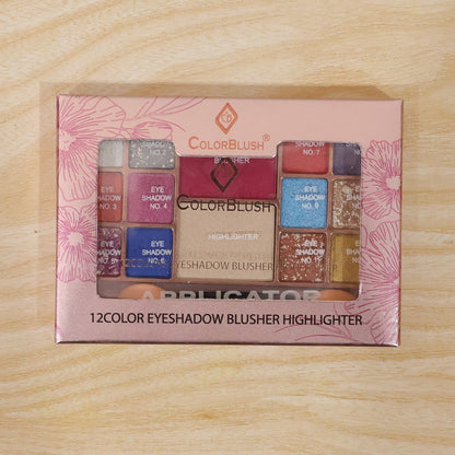 Multi-Color Eyeshadow & Compact Makeup Kit (15 GM / 1 Pc)