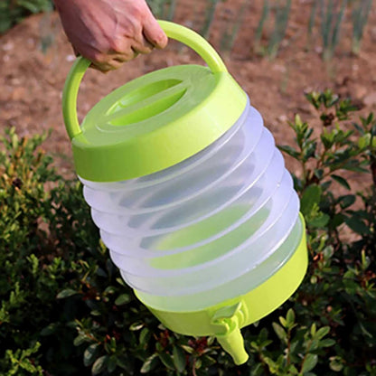 Collapsible Beverage Container with Tap Cold Drink Dispenser 3.5L Multicolor