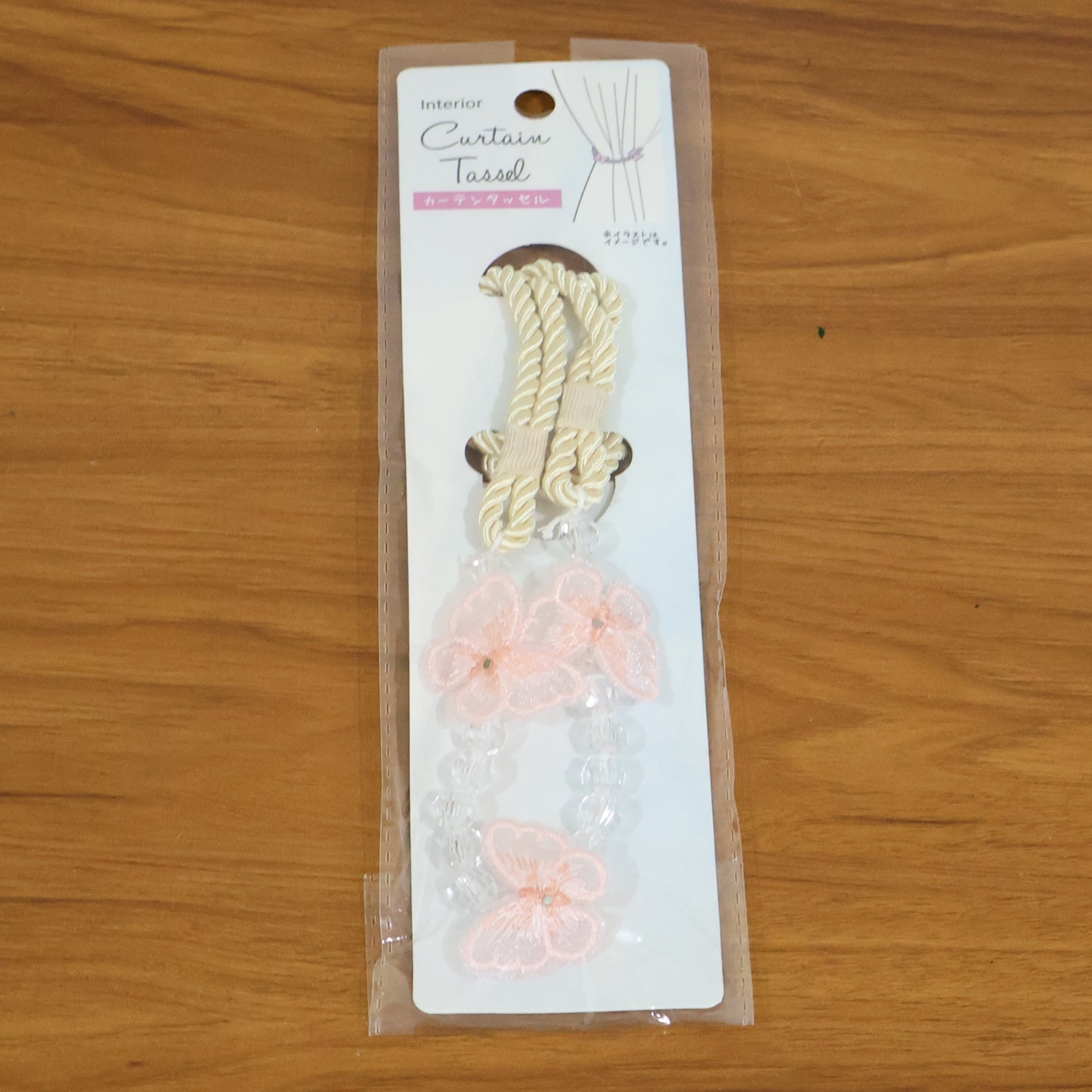 Fancy floral curtain holder
