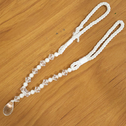 Fancy curtain holder with bead