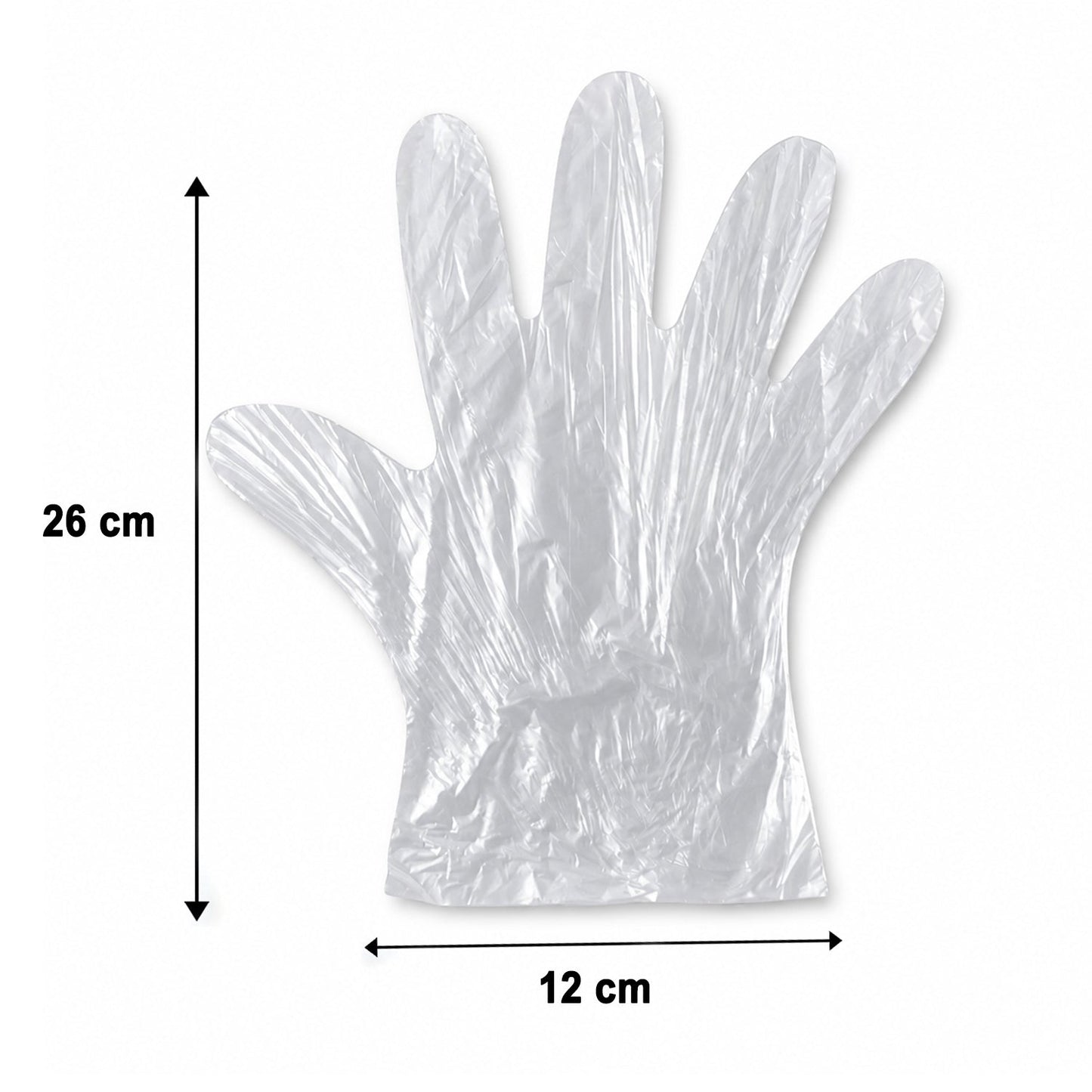 Disposable Medium Plastic Gloves (100 Pc)