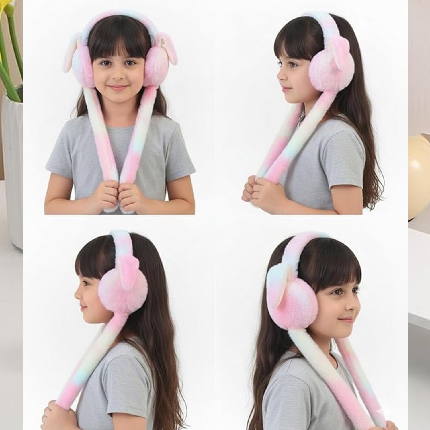  Soft Plush Winter Earmuffs Kids - feature