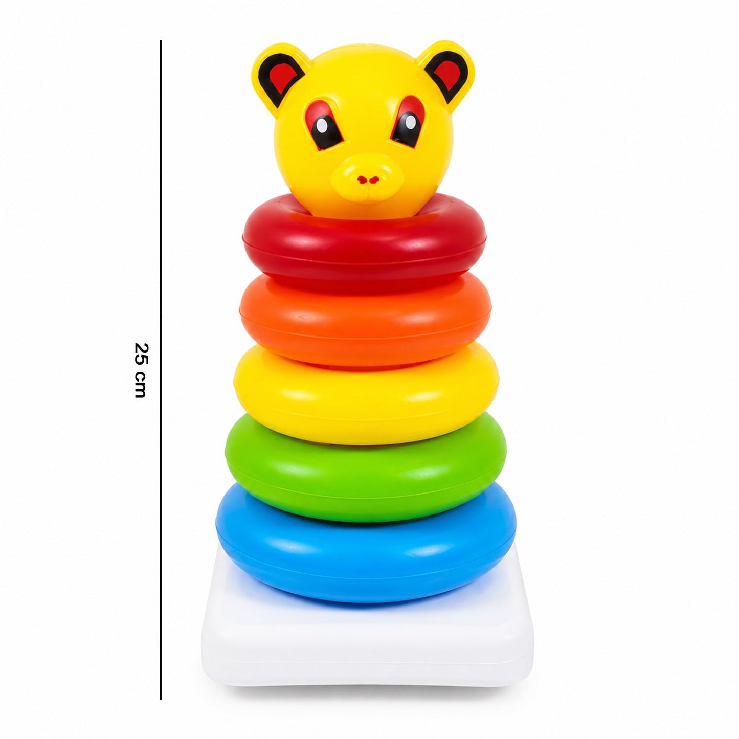 Plastic Baby Kids Teddy Stacking Ring Jumbo Stack Up Educational Toy 1 Set