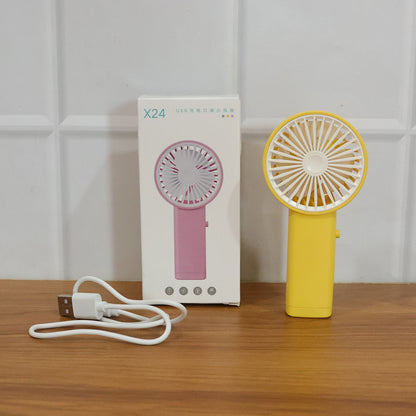 Portable USB Rechargeable Mini Handheld Fan (1 Pc)