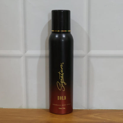 masculine bold deodorant spray Signature brand