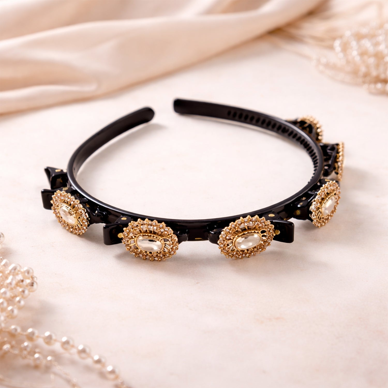 party wear gold headband