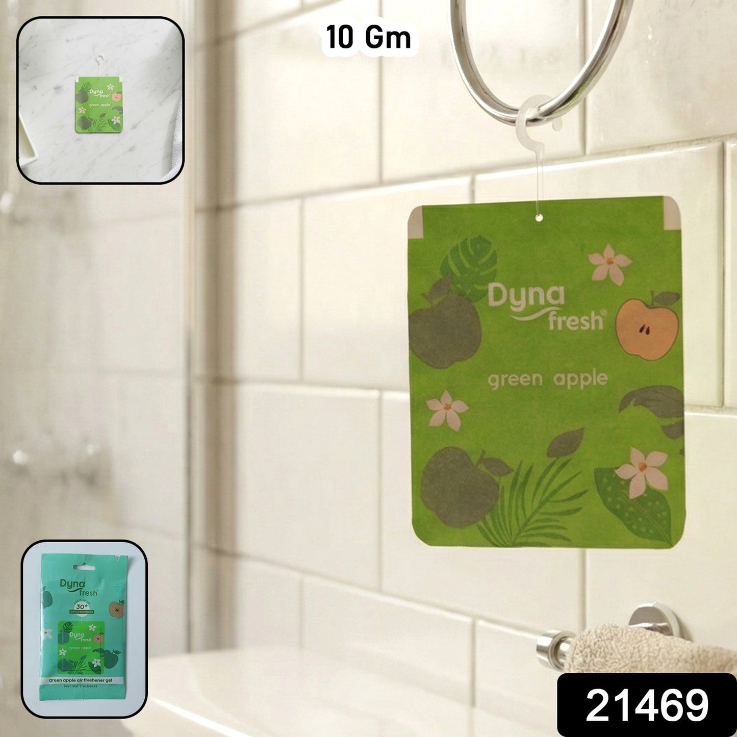 Fresh green apple fragrance gel deodorizer
