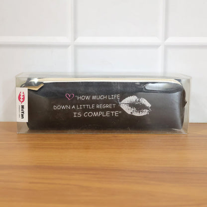 Stylish Printed Zipper Pencil Pouch Organizer (1 Pc)