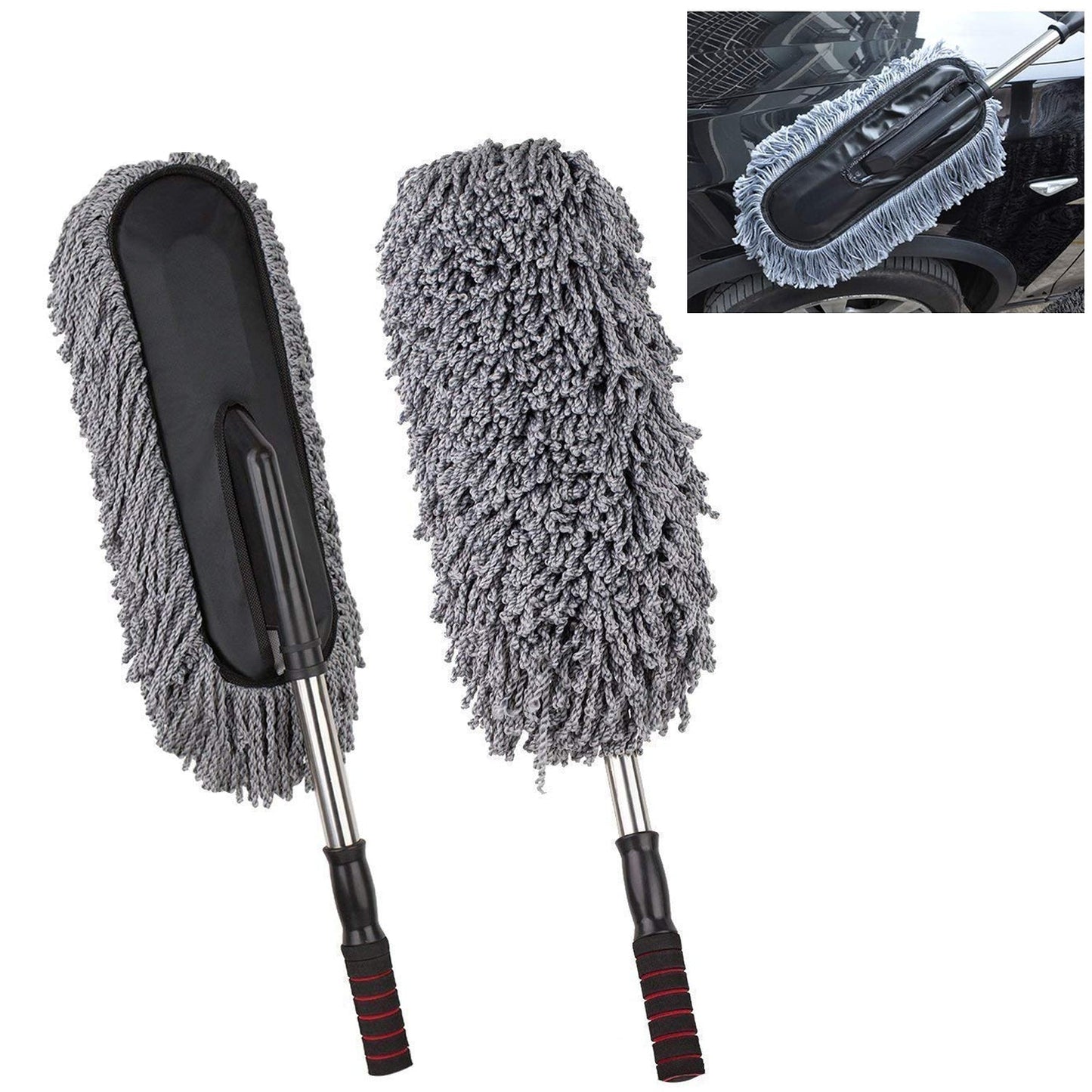  Car Duster, Long Retractable Soft Non-Slip Handle - main product shot