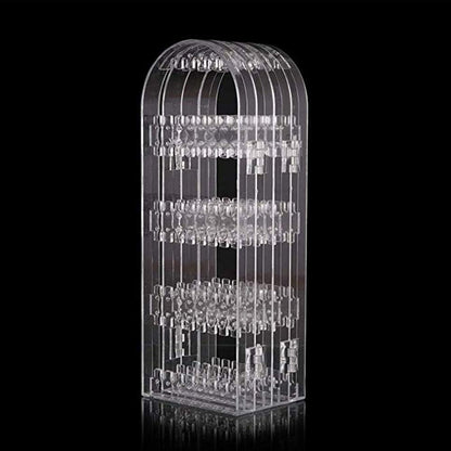 Acrylic earring screen holder 4-fold clear display for jewellery India