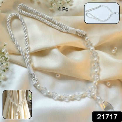 Decorative pearl crystal curtain holder