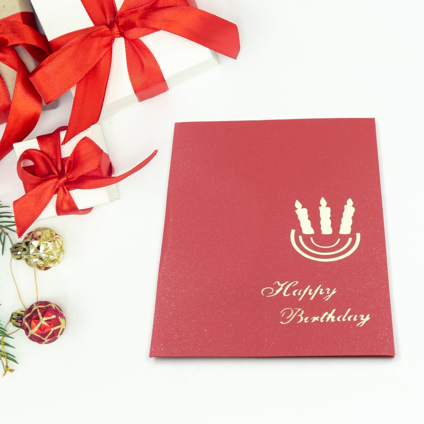Detailed 3D -up birthday card artwork