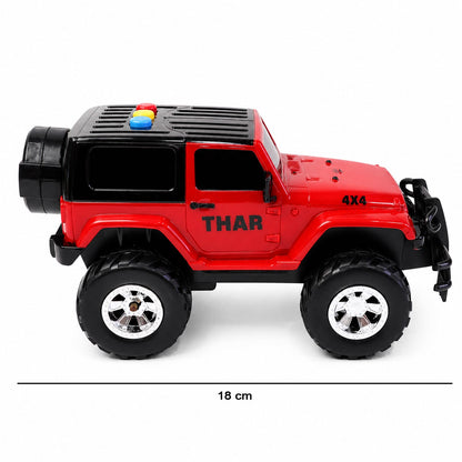 Kids Hunter Off-Road Friction Powered Toy Jeep Car (1 Pc)