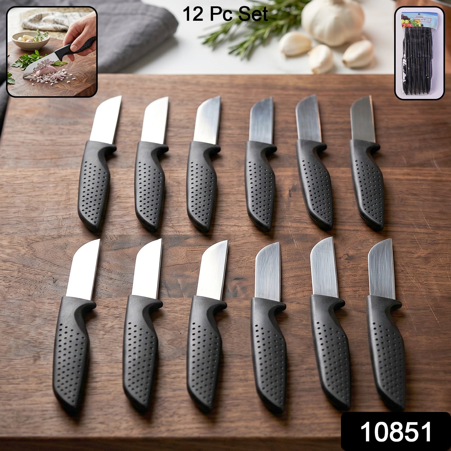 12-Piece Kitchen Knife Set
