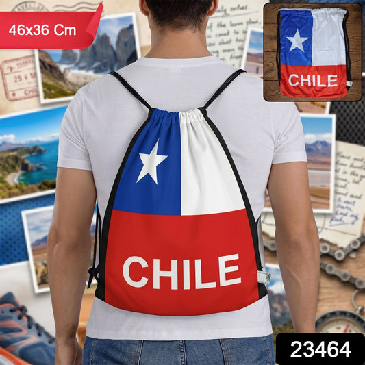 Chile Drawstring Backpack Bag