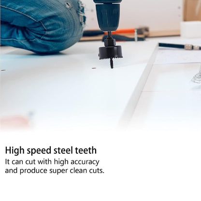 Drill Hole Cutter, Carbon Steel High Accuracy Incisive Hole Saw for Cutting PCV  (18 Pcs Set)