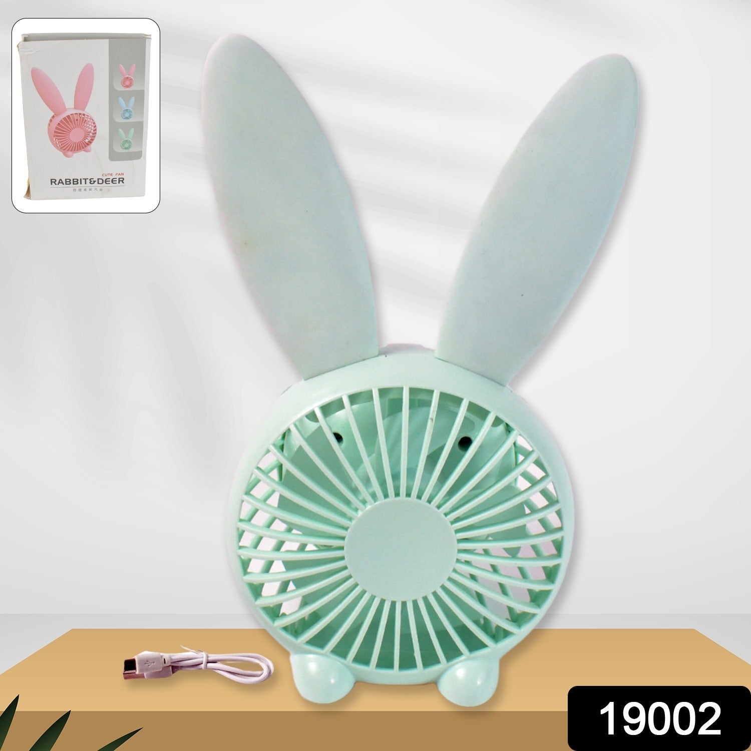 Cute rabbit shape mini fan