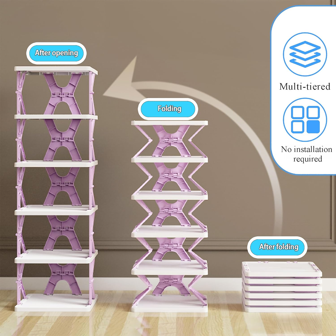  Foldable Shoe Rack 6 Layers - feature