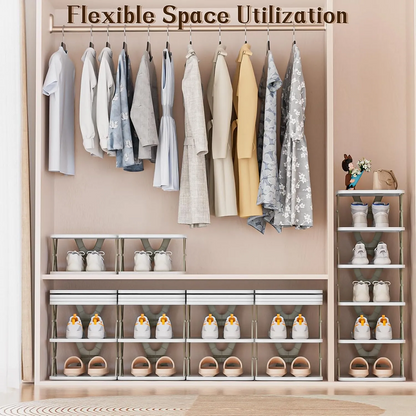  Foldable Shoe Rack 6 Layers - angle