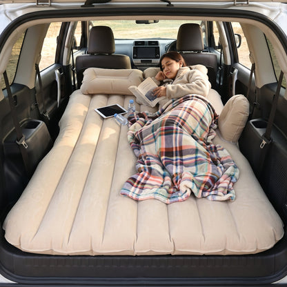 Car Air Mattress Lifestyle - Woman Sleeping Comfortably