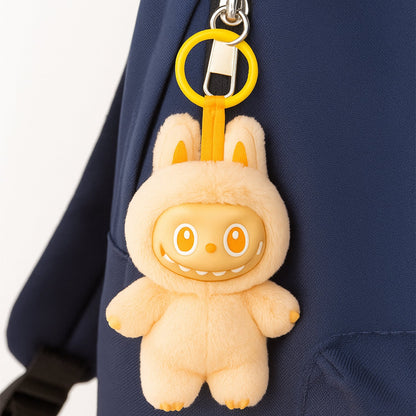 plush toy cartoon keychain with hook colorful animal design