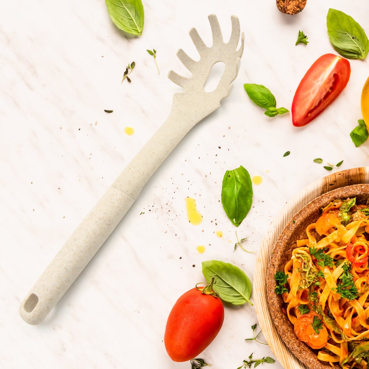 Plastic Kitchen Pasta Fork (1 Pc )